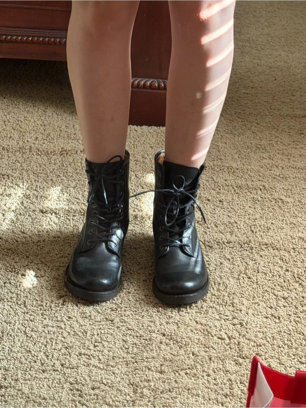Frye very gently